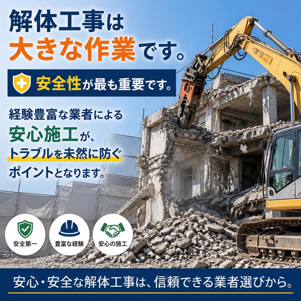 安心施工の重要性