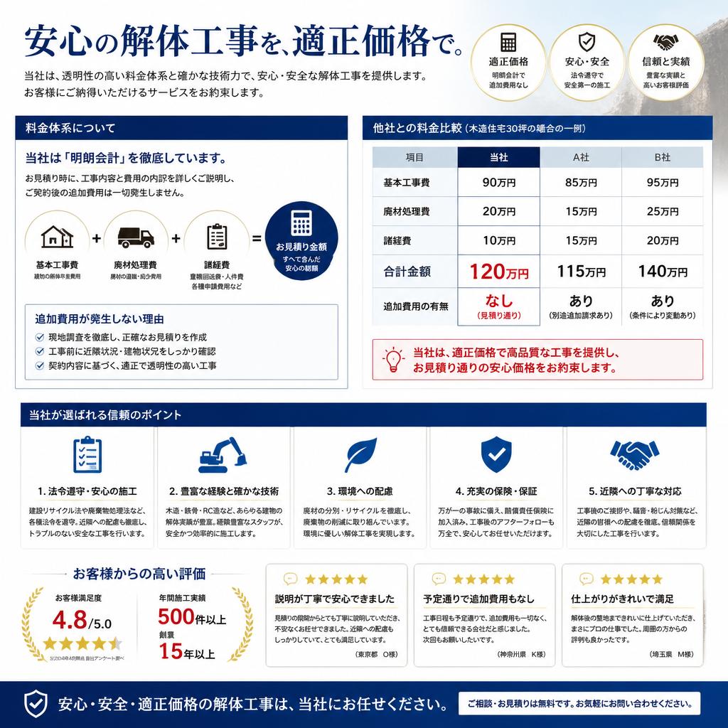 当社の安価で信頼性の高いサービス