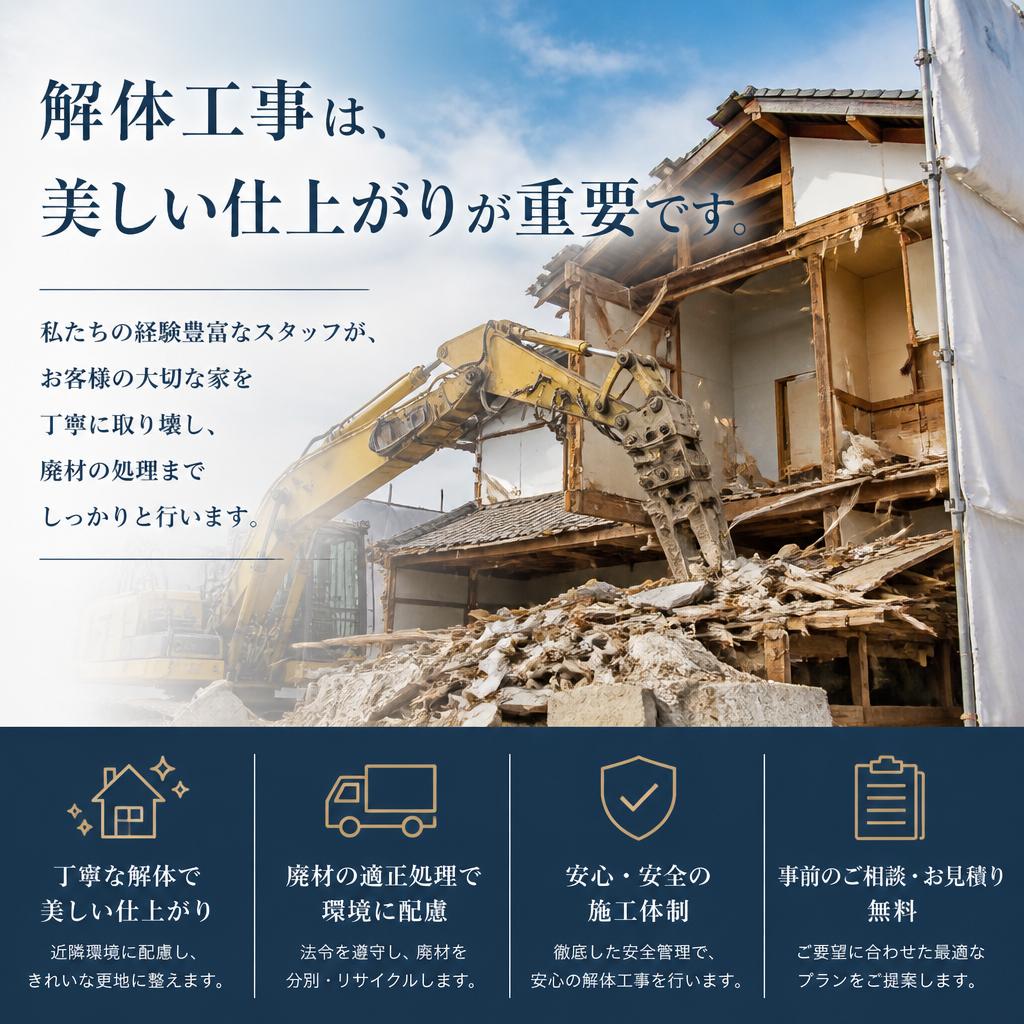 丁寧な作業で綺麗な仕上がり