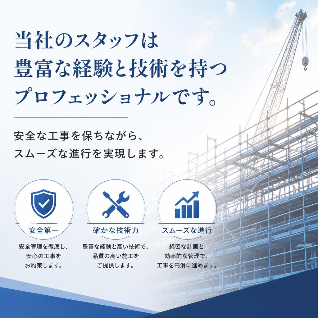 経験豊富な業者が担当