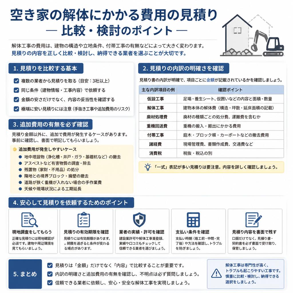 見積りを取得する際のポイント