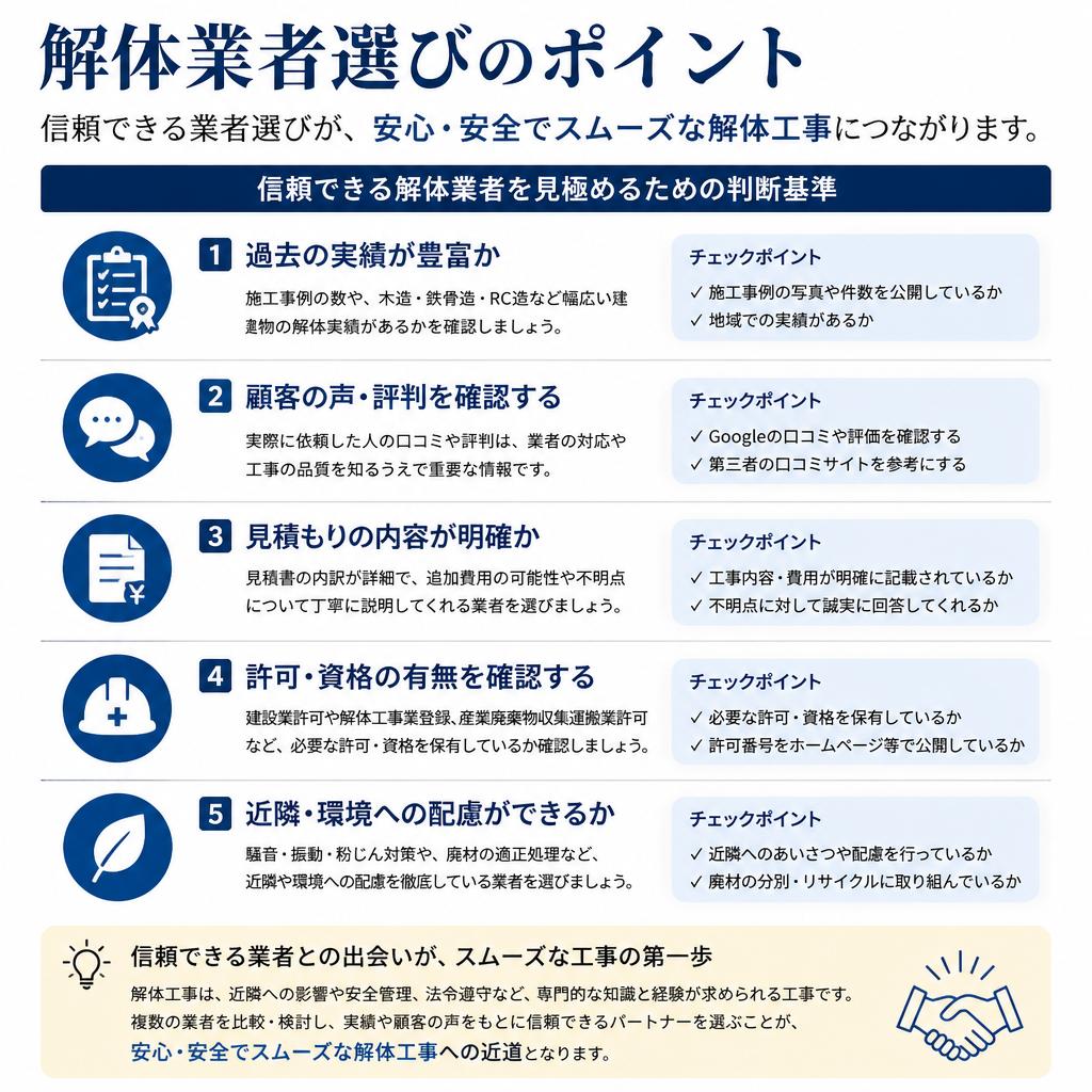 適切な業者選びの重要性