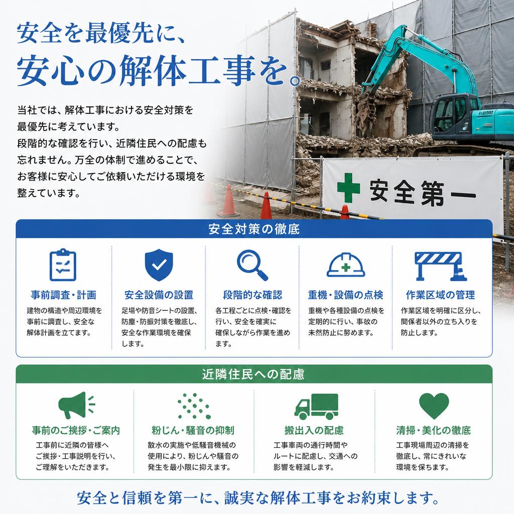 安全対策は徹底しています