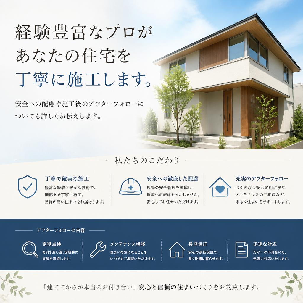 専門家による安心施工